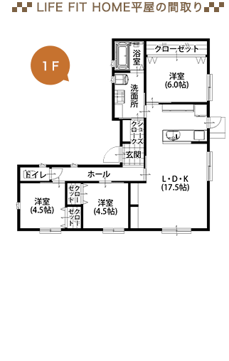 LIFE FIT HOME平屋の間取り